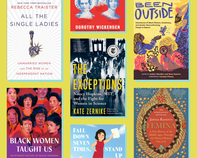 Imágenes de portada de libros para la lista de libros del Mes de la Historia de la Mujer 2024