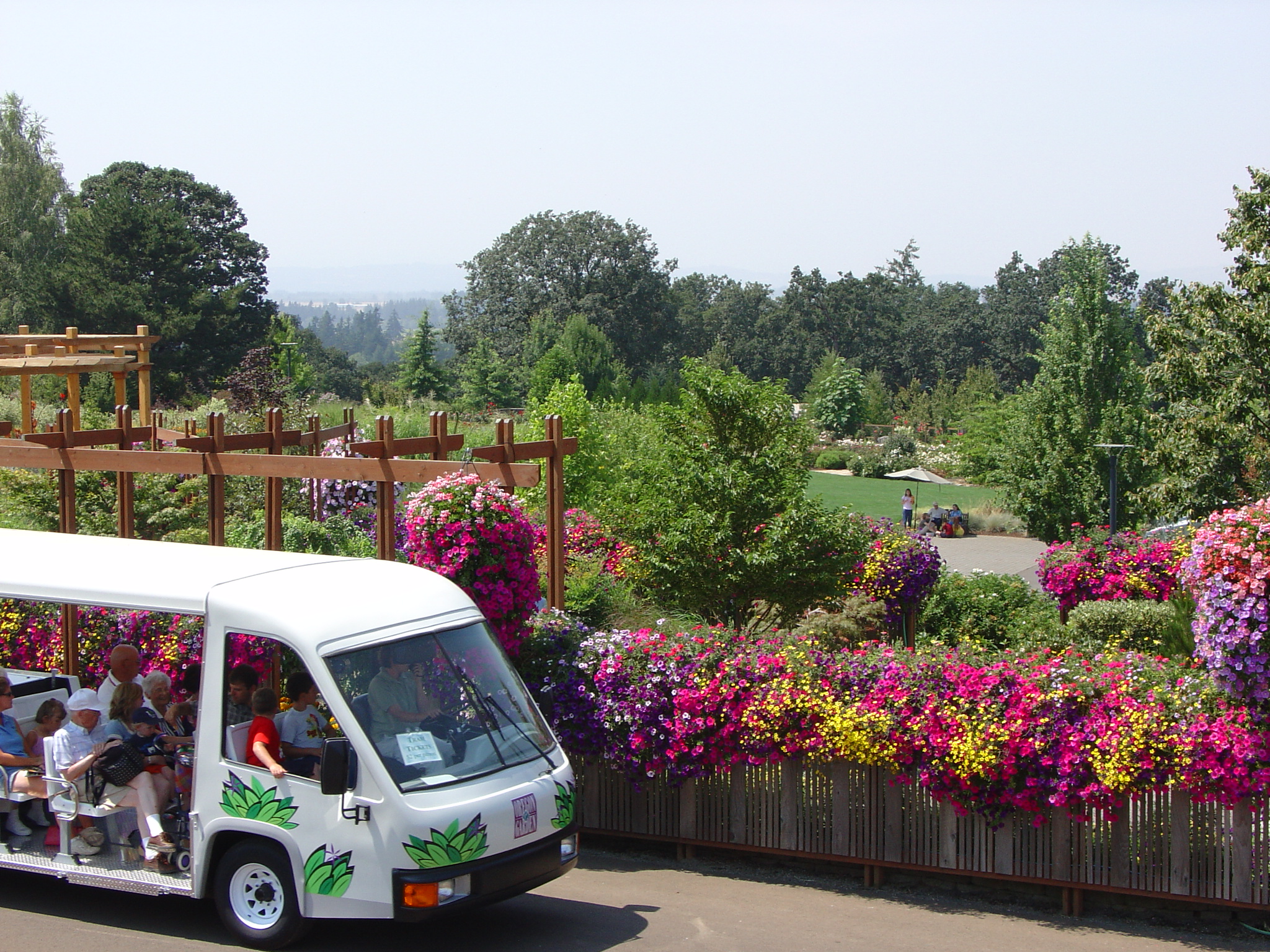 Tranvía en Oregon Garden