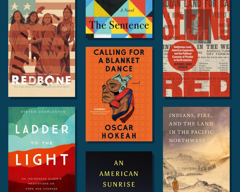 Collage of book covers celebrating Native American Heritage Month