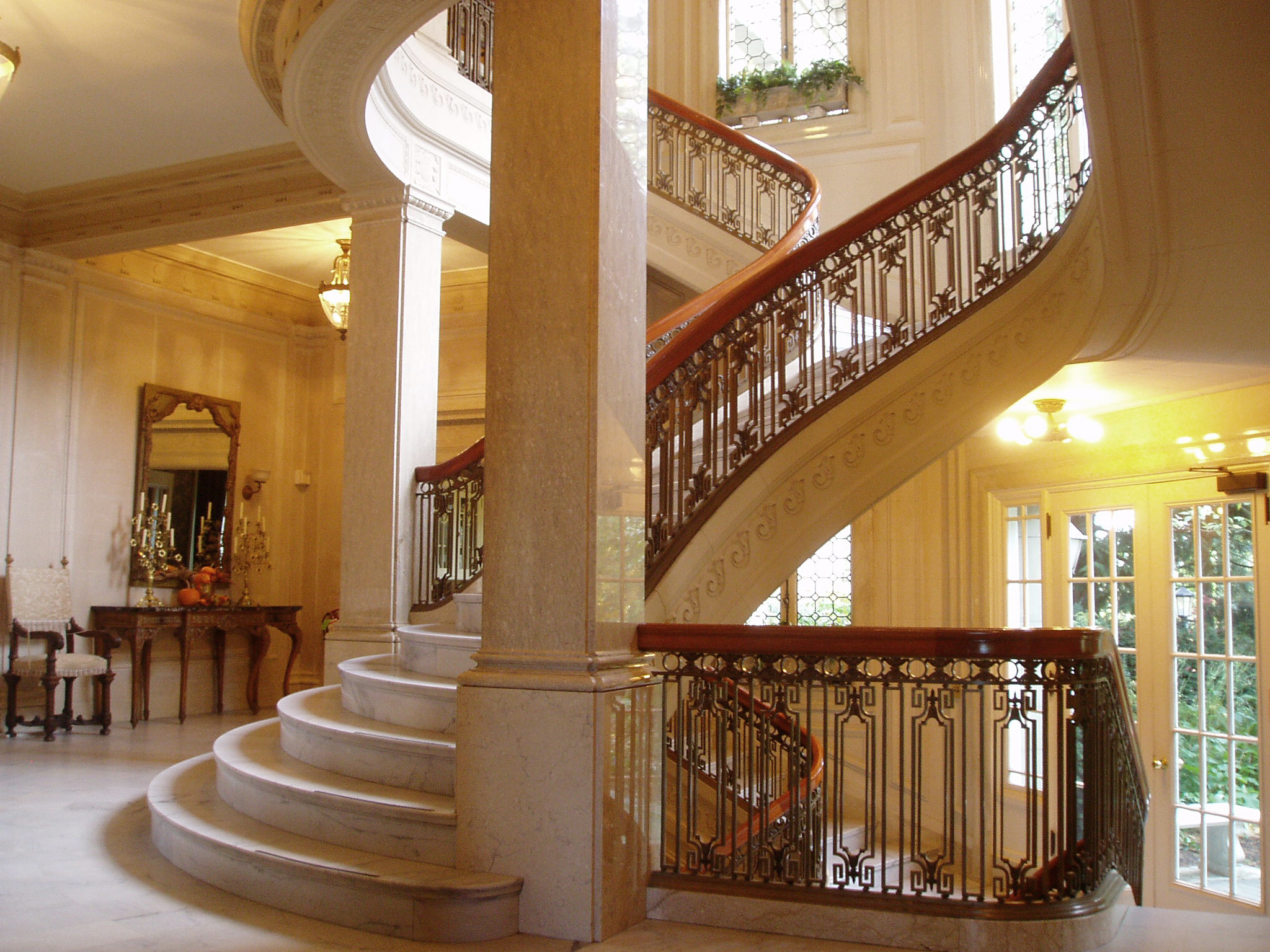 Staircase at Pittock Mansion