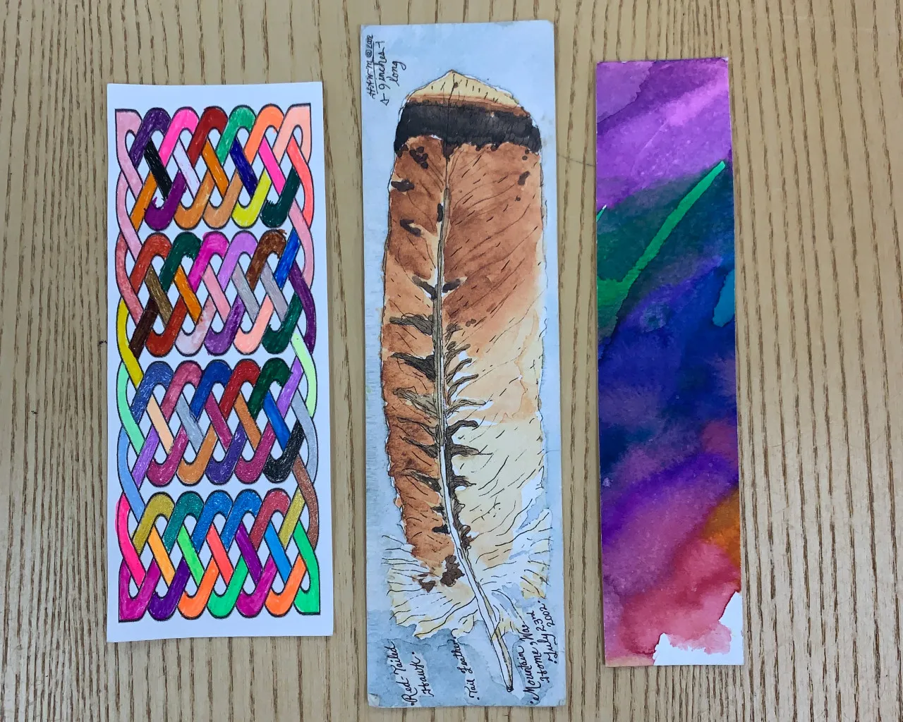 Three custom bookmarks.