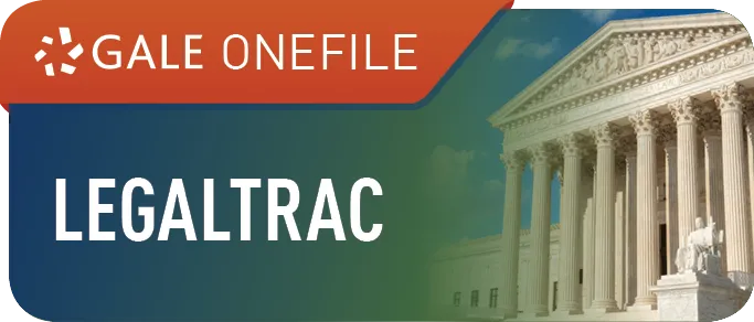 Gale Onefile Legaltrac logo.