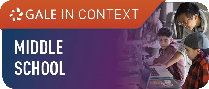 Gale in Context Middle School logo.