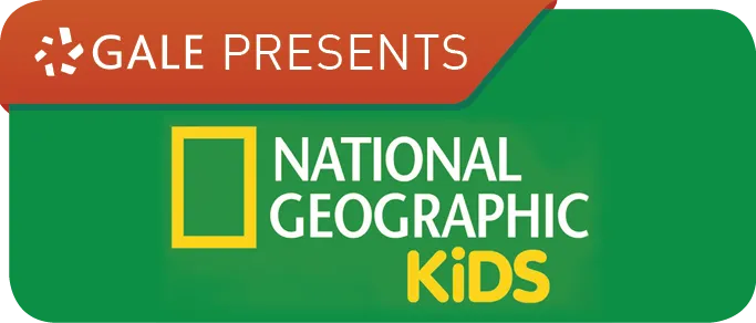 Gale Presents National Geographic Kids logo on green background