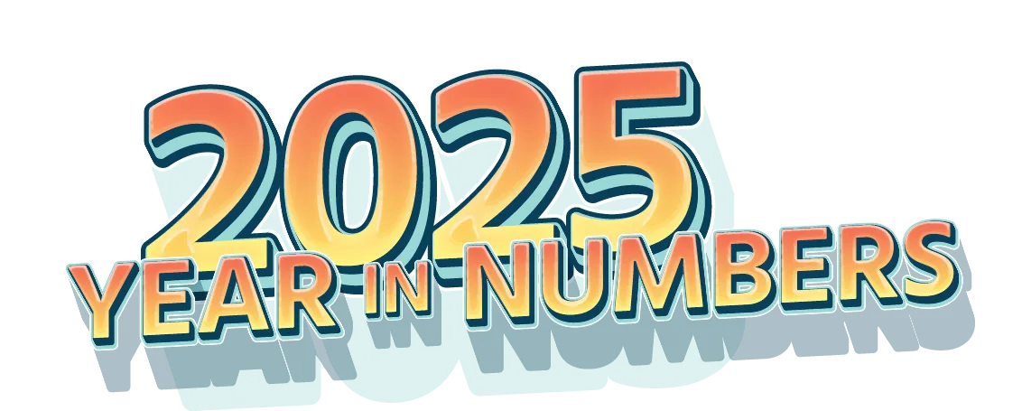 2025 Year in Numbers Logo.