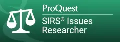 ProQuest SIRS issues researcher logo on green background.